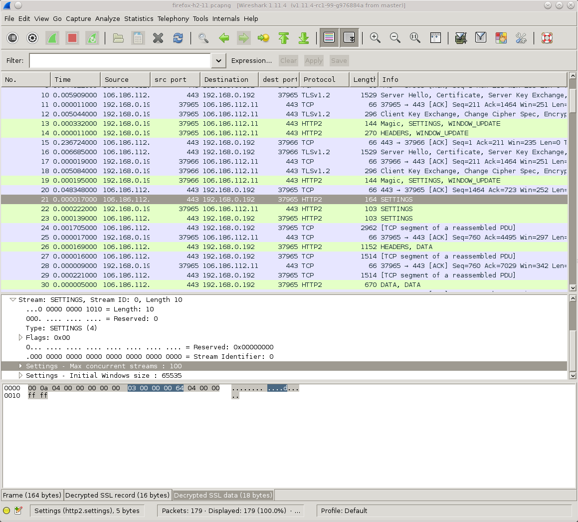 view network traffic with Wireshark